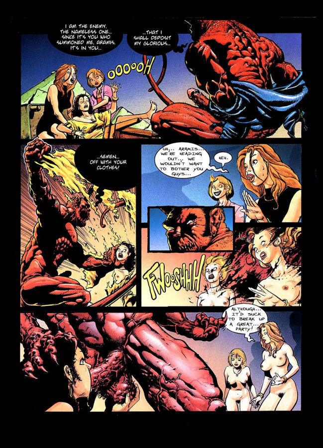 Cartoon Monster Sex Slave - Sex slave comics. She is fucking a giant monster.