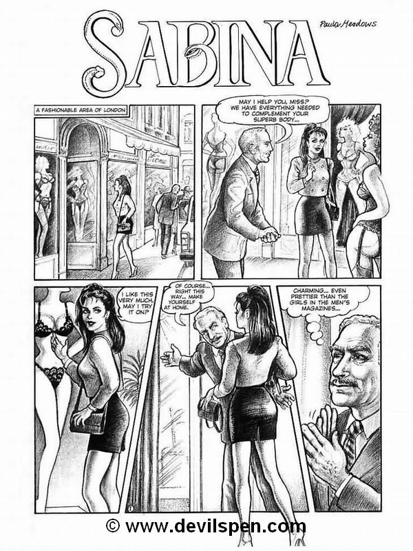 Bdsm comics. Girl and a sales clerk. - BDSM Art Collection - Pic 2