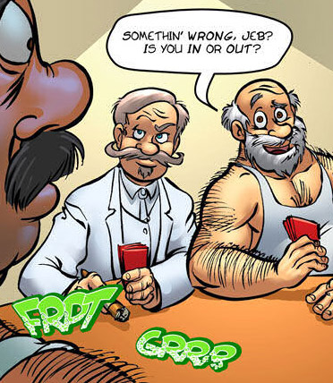 Adult comic. Men playing poker, - Cartoon Porn Pictures - Picture 2