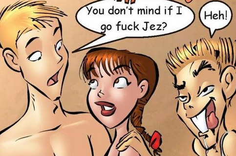 Adult cartoon comix. Den daddy - Cartoon Porn Pictures - Picture 5
