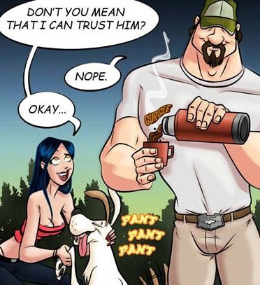 Comic sex pictures. Man met the - Cartoon Porn Pictures - Picture 1