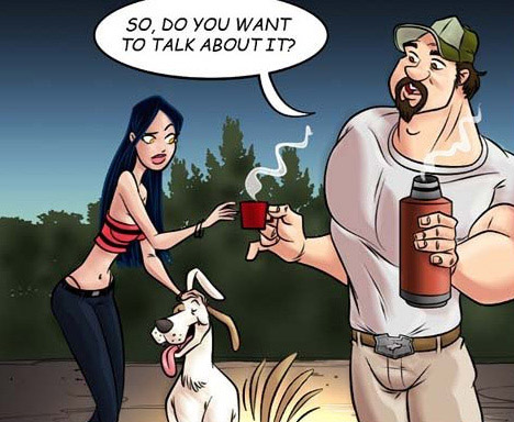 Comic sex pictures. Man met the - Cartoon Porn Pictures - Picture 3