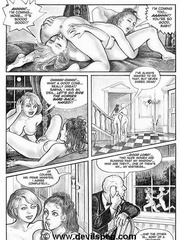 Bondage comics. Two young girls get whipped.