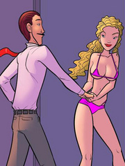 Adult comic cartoons. Want that lap dance - Cartoon Porn Pictures - Picture 6