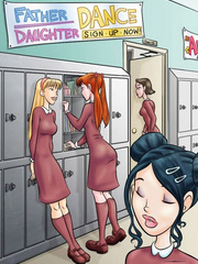 Adult cartoons. Two naughty school girls! - Cartoon Porn Pictures - Picture 2