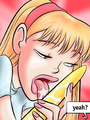 Cartoon adult comics. Blonde schoolgirl - Picture 5
