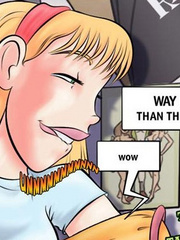 Cartoon adult comics. Blonde schoolgirl uses - Cartoon Porn Pictures - Picture 6