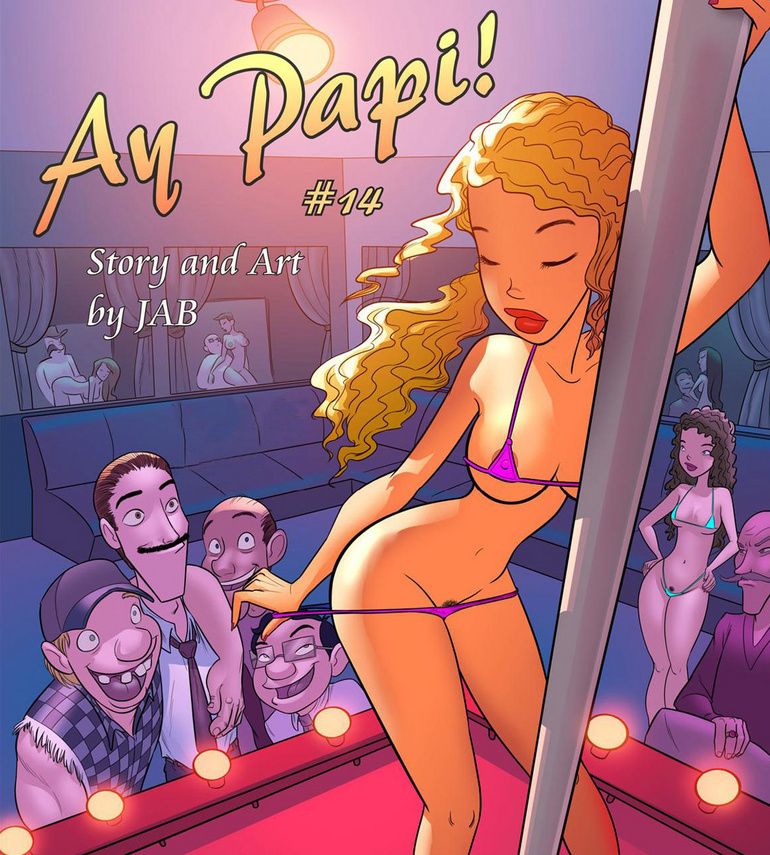 Comics porn. Gils in striptease - Cartoon Porn Pictures - Picture 1