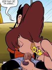 Free sex comics. His feels so licking good! - Cartoon Porn Pictures - Picture 1