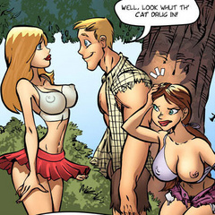 Adult comic art. Git yore ass back here'n git - Cartoon Porn Pictures - Picture 1