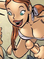 Erotic comics cartoons. Redhead busty - Picture 2