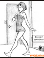 Porncartoon. She is completely naked! - Picture 1