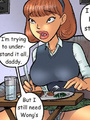Comics for adults. Redhead Nasty cheek - Picture 5