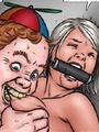 Bondage comics. Mom stretching captive - Picture 5