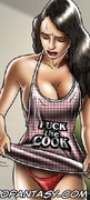 Free bdsm comics. Sexy busty girl cooks in the kitchen almost naked!