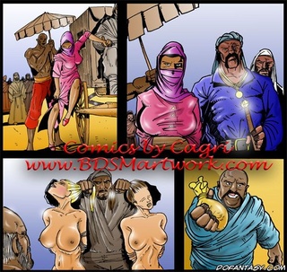 Cartoons Slave Porn - Slave comics. White girls sold at the slave market as slaves!