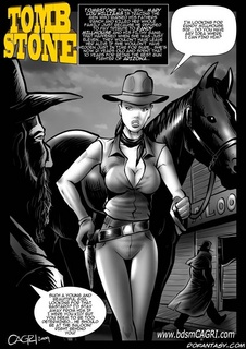 Humiliation comics. Busty cowgirl on the wild West!