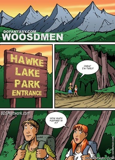 Bdsm cartoons. Two travellers alone in the forest...