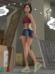 Little 3d teen masturbates while watchung her - Cartoon Sex - Picture 2