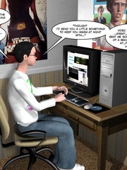 Horny 3d dude gets caught while watching girl - Cartoon Sex - Picture 3
