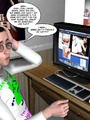 Horny 3d dude gets caught while watching - Picture 10