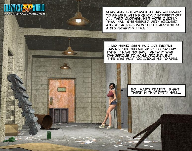 Horny security guy being watched while - Cartoon Sex - Picture 10