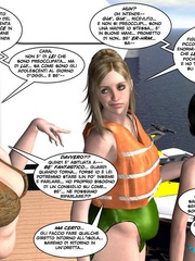 Young 3d babe and her slim lover heading to - Cartoon Sex - Picture 10