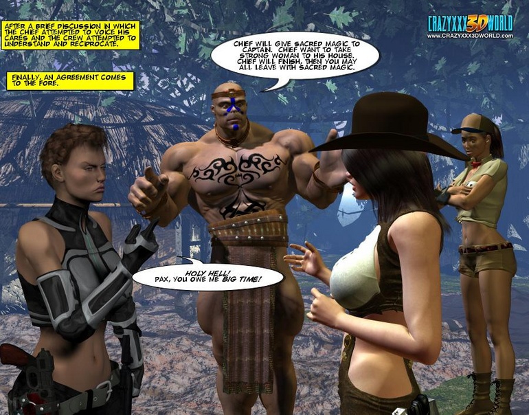 Horny tribe men sharing busty sex hungry - Cartoon Sex - Picture 9