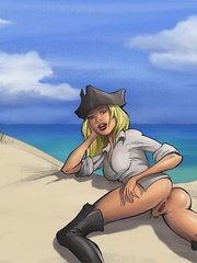 Cartoon babes of the Caribbean willingly take - Cartoon Sex - Picture 4