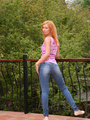Stunning redhead teen slowly taking off - Picture 3