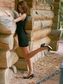 Erotic brunette teen with perfect feet - Picture 10