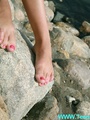Perfect feet european teen hottie in - Picture 14