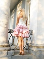 Erotic upskirt pics of stunning blonde - Picture 12