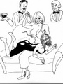 Big melons cartoon dominatrixes in tight - Picture 1