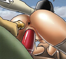 Enslaved on the horse toon cutie gets - BDSM Art Collection - Pic 3
