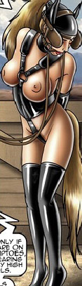 Cartoon slave girls with big melons - BDSM Art Collection - Pic 2
