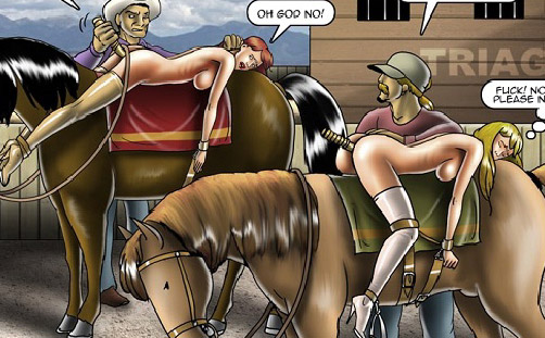 Trained as a horse drawn slave hottie - BDSM Art Collection - Pic 1